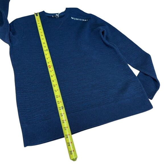 Smartwool Sweater Men's Brookline Blue Sz M Wool Blend Casual Athleisure - Picture 12 of 13